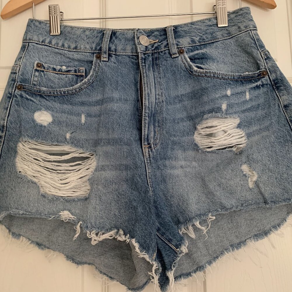 Distressed Denim Festival Shorts